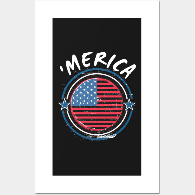 American Flag Wall Art by Prossori